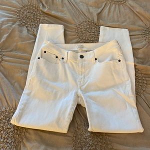 J Crew white stretch jeans - NWOT